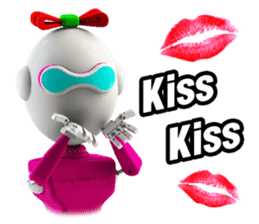 Funny Robot : Girl_Eng sticker #2460961