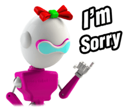 Funny Robot : Girl_Eng sticker #2460963