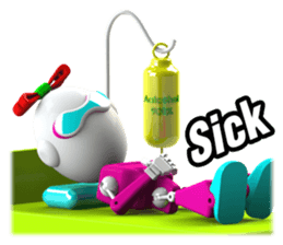 Funny Robot : Girl_Eng sticker #2460966