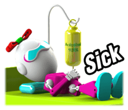 Funny Robot : Girl_Eng sticker #2460966