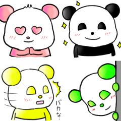 colorful panda!!!