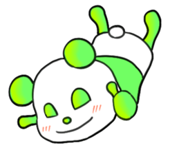 colorful panda!!! sticker #2461008