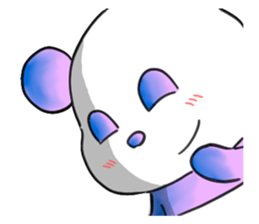 colorful panda!!! sticker #2461014