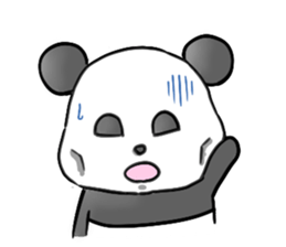 colorful panda!!! sticker #2461023
