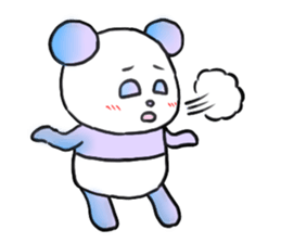 colorful panda!!! sticker #2461039