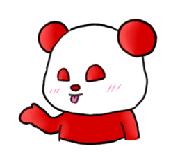 colorful panda!!! sticker #2461041