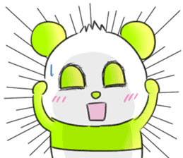 colorful panda!!! sticker #2461042