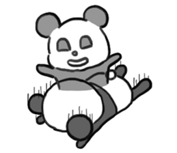 colorful panda!!! sticker #2461043