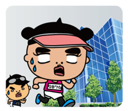 The running girl sticker #2461274