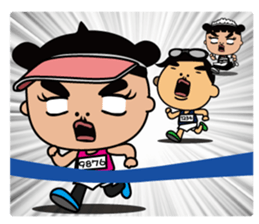 The running girl sticker #2461275