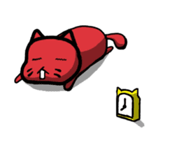 Red Cat [Students!!] sticker #2461694