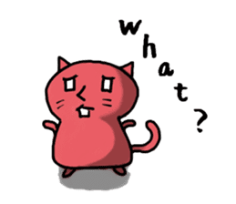 Red Cat [Students!!] sticker #2461705