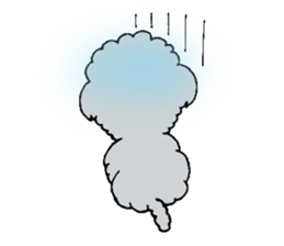 Silver toy poodle sticker #2461812