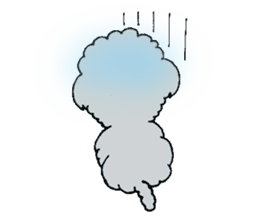 Silver toy poodle sticker #2461812