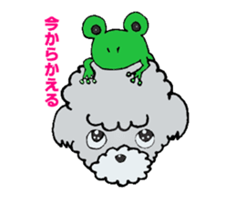 Silver toy poodle sticker #2461817