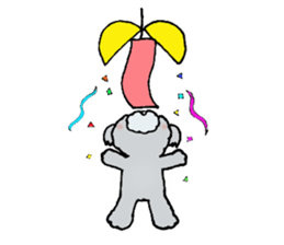 Silver toy poodle sticker #2461847