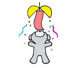 Silver toy poodle sticker #2461847