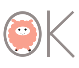 my name pink sheep sticker #2462688