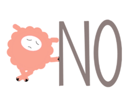 my name pink sheep sticker #2462689