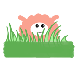 my name pink sheep sticker #2462690