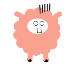 my name pink sheep sticker #2462691