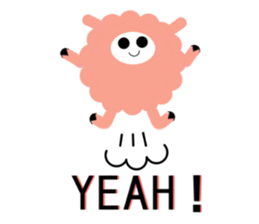 my name pink sheep sticker #2462692