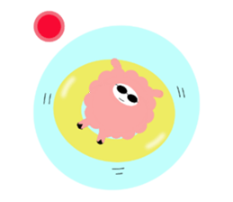 my name pink sheep sticker #2462696