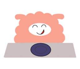 my name pink sheep sticker #2462699