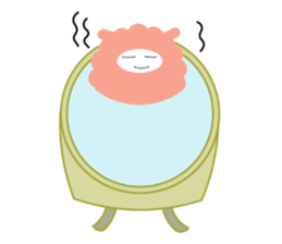 my name pink sheep sticker #2462700