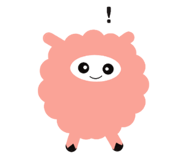 my name pink sheep sticker #2462704