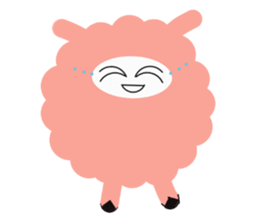 my name pink sheep sticker #2462707