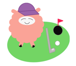 my name pink sheep sticker #2462710