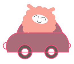 my name pink sheep sticker #2462711