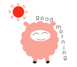 my name pink sheep sticker #2462714