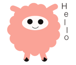 my name pink sheep sticker #2462715