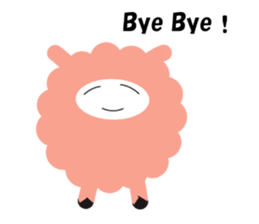 my name pink sheep sticker #2462717