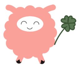 my name pink sheep sticker #2462720