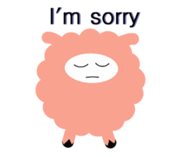 my name pink sheep sticker #2462724