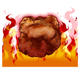 fried chicken 2 sticker #2463695