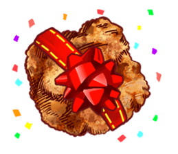 fried chicken 2 sticker #2463699