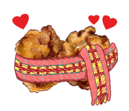 fried chicken 2 sticker #2463709