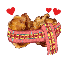 fried chicken 2 sticker #2463709