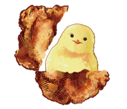 fried chicken 2 sticker #2463727