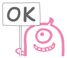 Funny monsters trio sticker #2464395