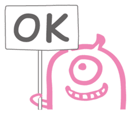 Funny monsters trio sticker #2464395
