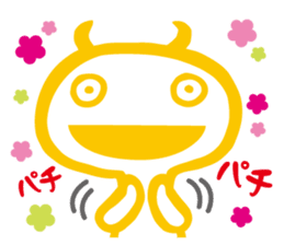 Funny monsters trio sticker #2464396