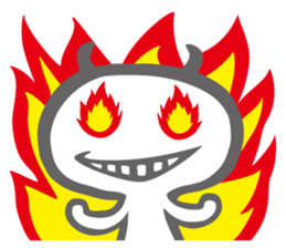 Funny monsters trio sticker #2464398