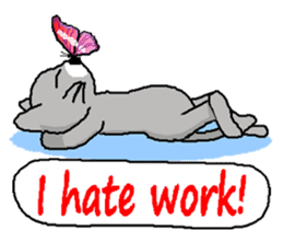 A calm day of Sloppi (English ver.) sticker #2464473