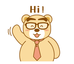 Bear businessman KUMATA sticker #2464688
