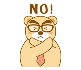 Bear businessman KUMATA sticker #2464691